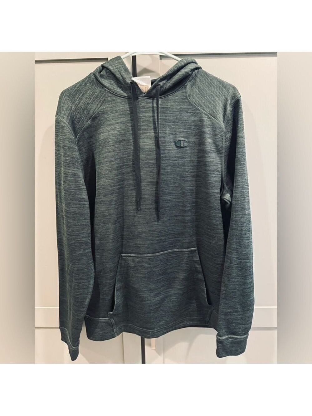 Champion hoodie. Olive green. Medium
